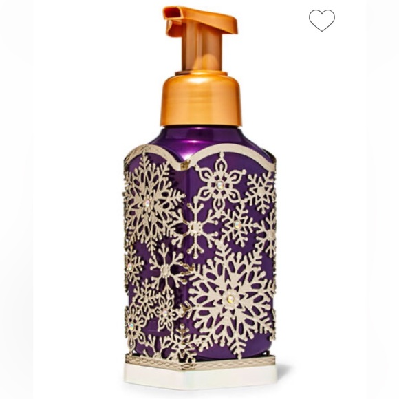 Bath & Body Works Beaded Snowflakes Sleeve Gentle Foaming Soap Holder - Picture 4 of 5